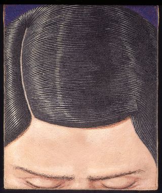 drawing of black hair