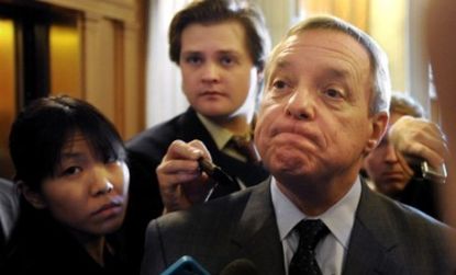 Liberal Sen. Dick Durbin (D-Ill.) suggests that cuts to Social Security are on the table in bipartisan discussions to agree on a long-term plan to shrink the deficit.