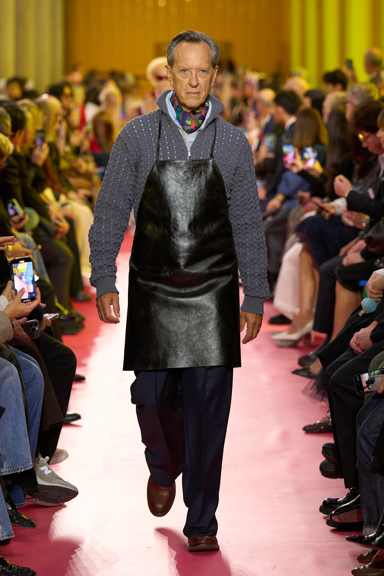 models on the Miu Miu Spring 2026 runway