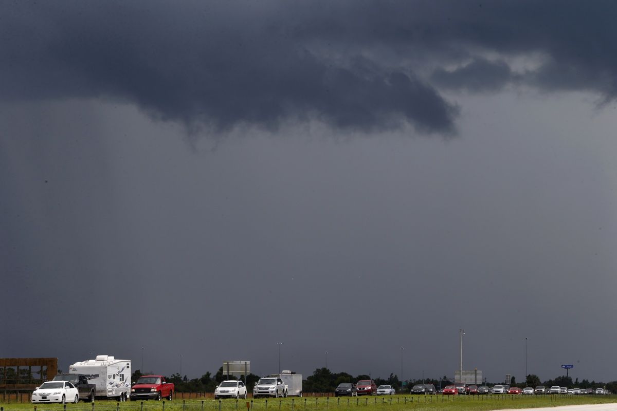 Traffic on Interstate 75 was noticeably heavier in the northbound lanes as people in Florida evacuated the area ahead of Hurricane Irma on Sept. 08, 2017, in Punta Gorda, Florida. 