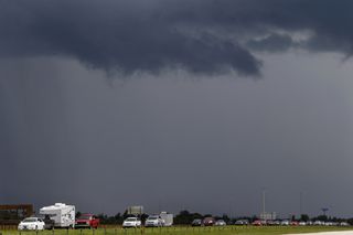 Traffic on Interstate 75 was noticeably heavier in the northbound lanes as people in Florida evacuated the area ahead of Hurricane Irma on Sept. 08, 2017, in Punta Gorda, Florida. 