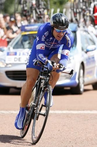 Powerful domestique Steven De Jongh (Quickstep) is by no means a prologue specialist.