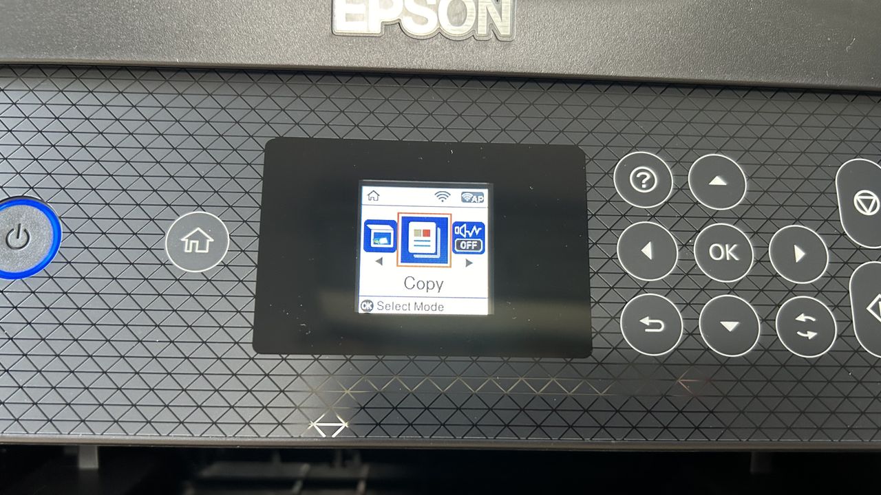 Epson EcoTank ET-2850 ink tank printer during our testing process