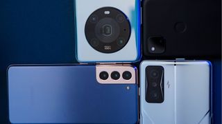 A selection of smartphones