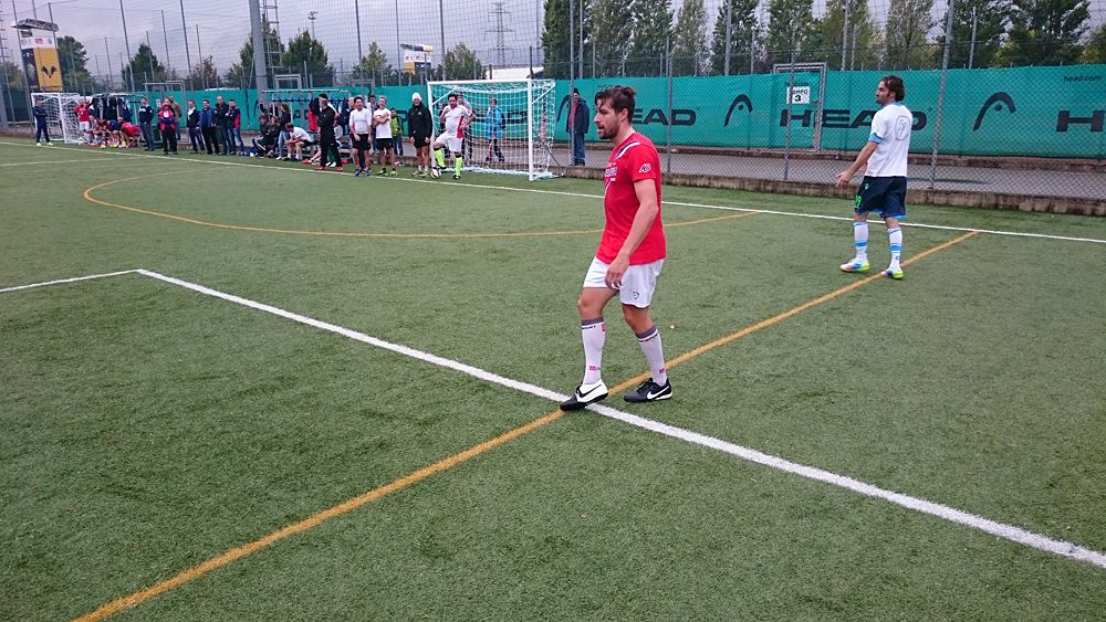 Katusha host their annual team-staff soccer match in Peschiera del Garda, Italy