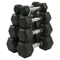 BalanceFrom Dumbbell Set&mdash;Pairs of 5lb, 10lb, 15lb and 20lb