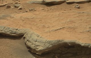 A rock bed on the Gillespie Lake outcrop of the Yellowknife Bay formation.