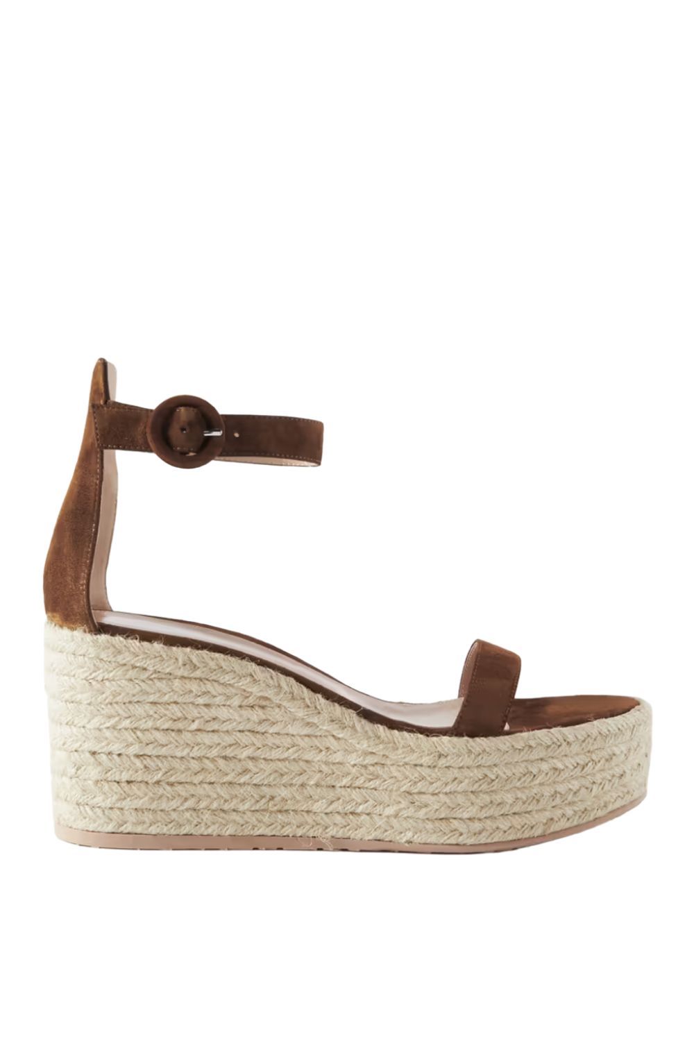 Best Wedges: Gianvito Rossi 45 suede espadrille wedge sandals