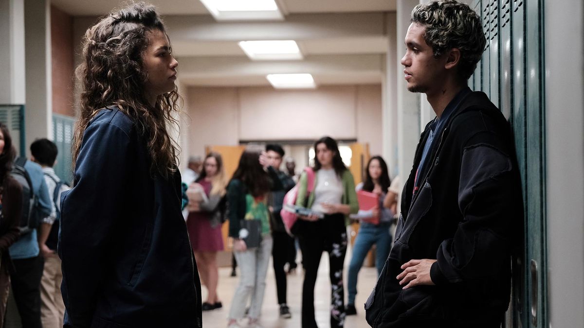 Zendaya and Dominic Fike in Euphoria season 2