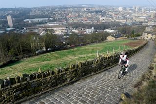 Climbing out of Halifax on Trooper Lane