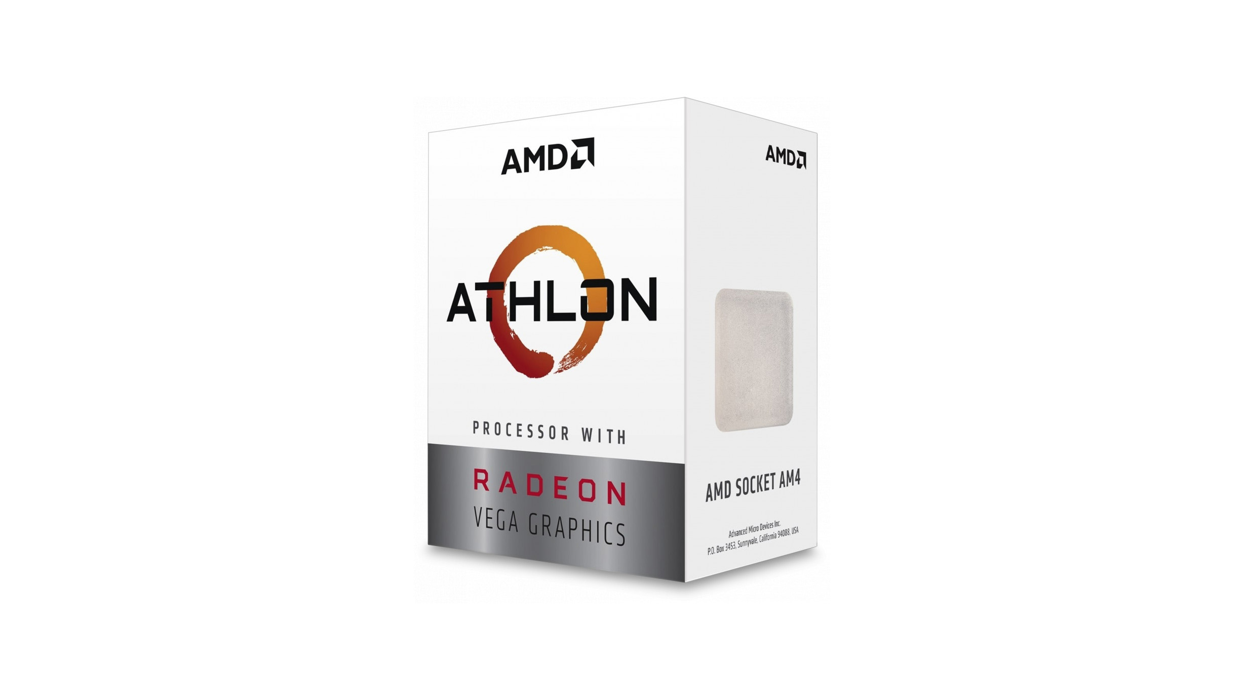 AMD Athlon 300GE box against a white background