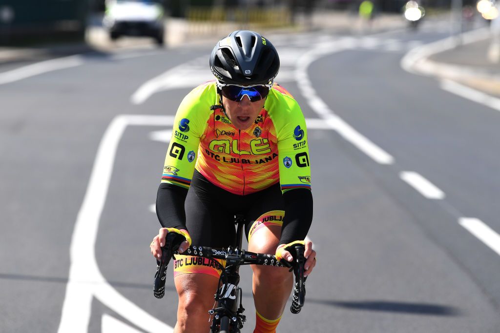 Marta Bastianelli (Alé BTC Ljubljana-Cipollini) during the Trofeo Alfredo Binda 2021