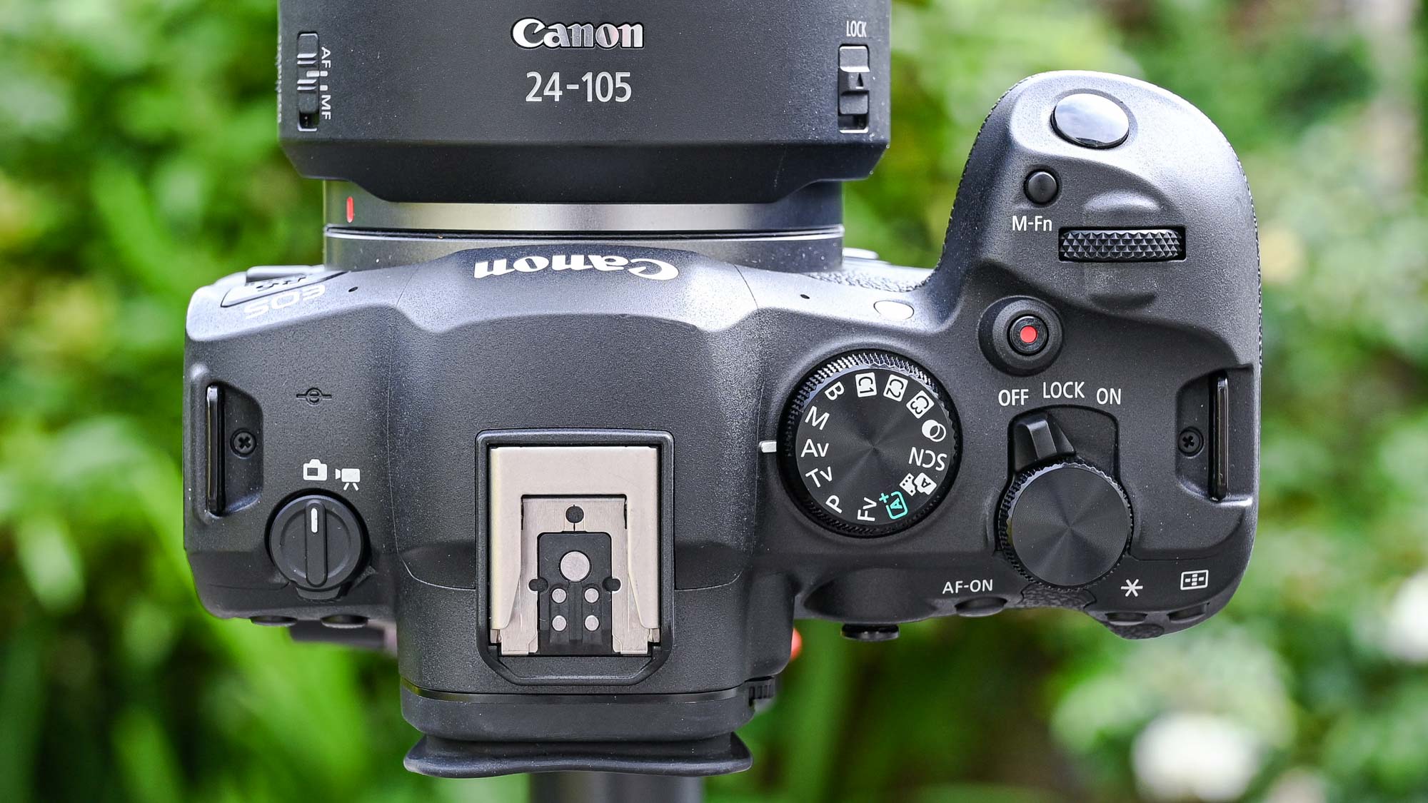 Top view of Canon EOS R6 Mark II