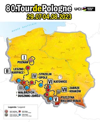 2023 Tour de Pologne route