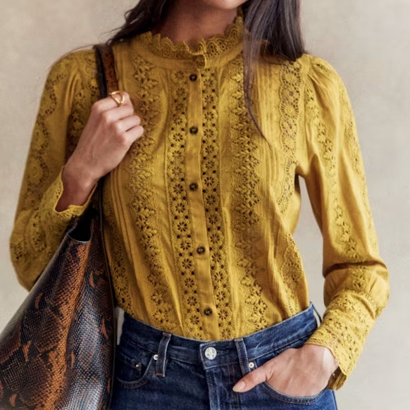 S&amp;eacute;zane Gold Rym Long Sleeved Shirt 