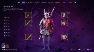 Dragon Age: The Veilguard wardrobe appearances screen