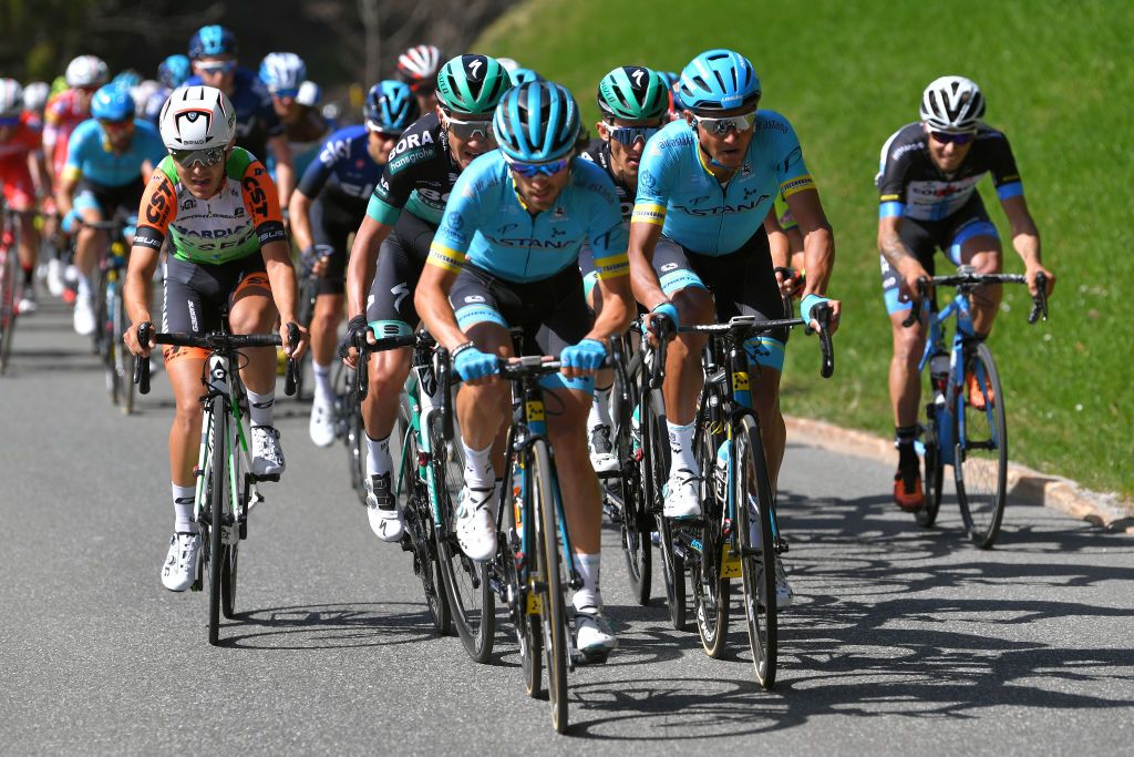Astana set the tempo on stage 1 of the Tour of the Alps.