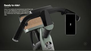 Decathlon Magic Bike concept bike handlebar and smartphone