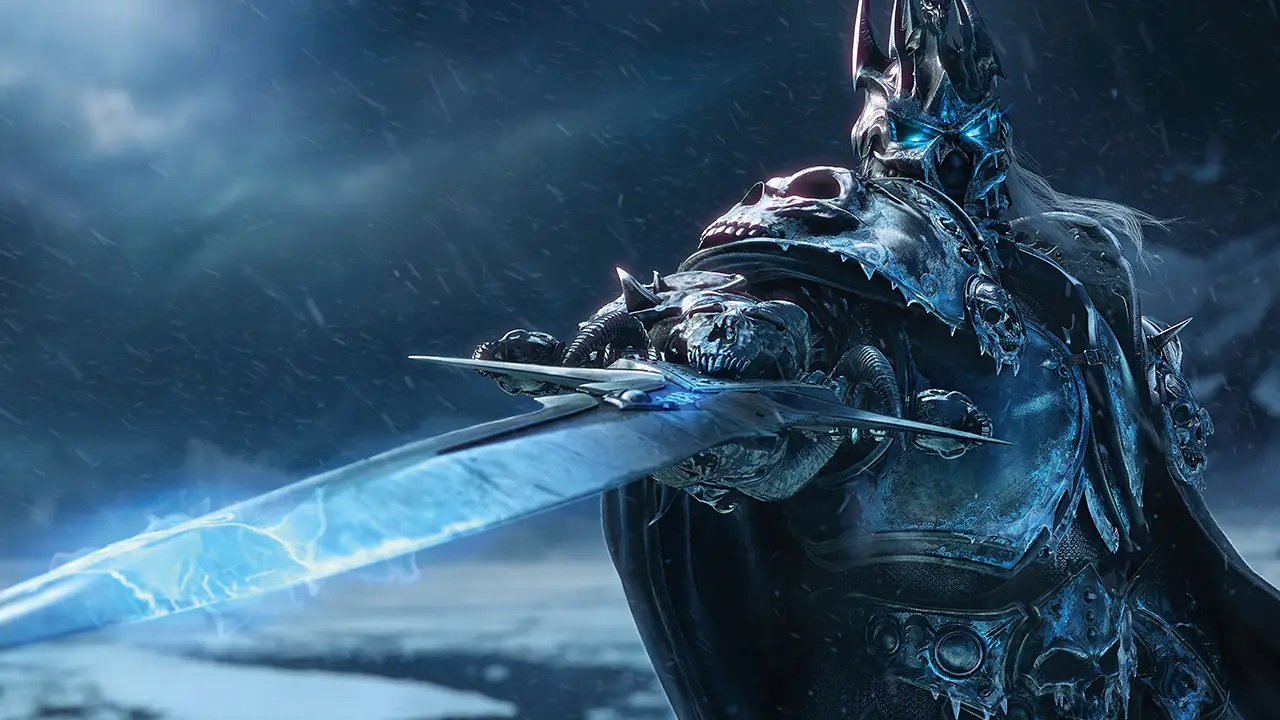 Captura de pantalla de la introducción cinematográfica de World of Warcraft: Wrath of the Lich King