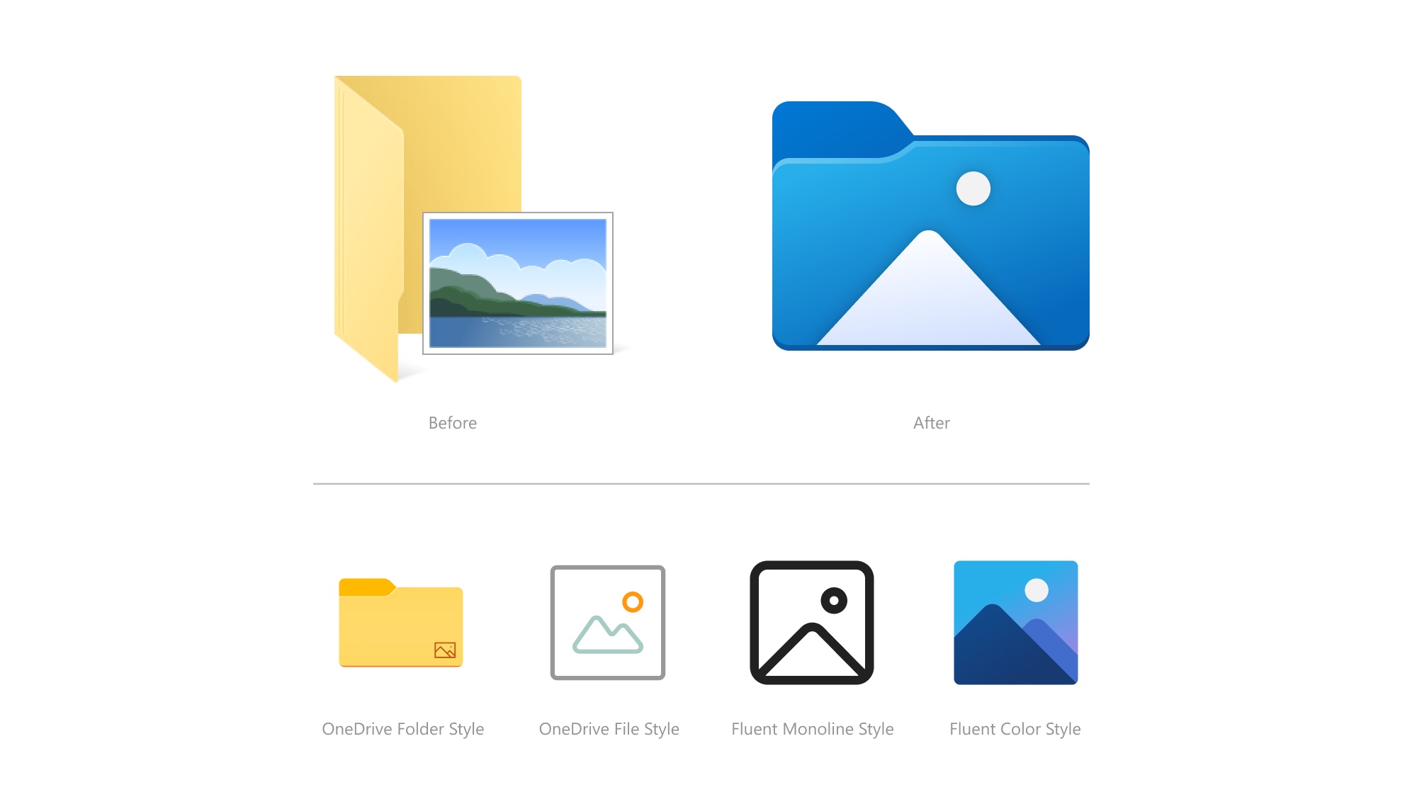 Windows 10 changes new icons