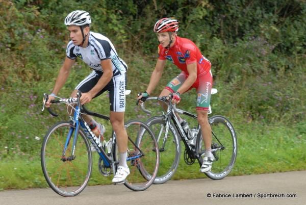 The day's stage winner in the break.
