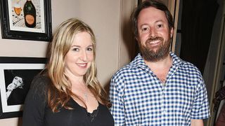 Victoria Coren Mitchell (L) and David Mitchell