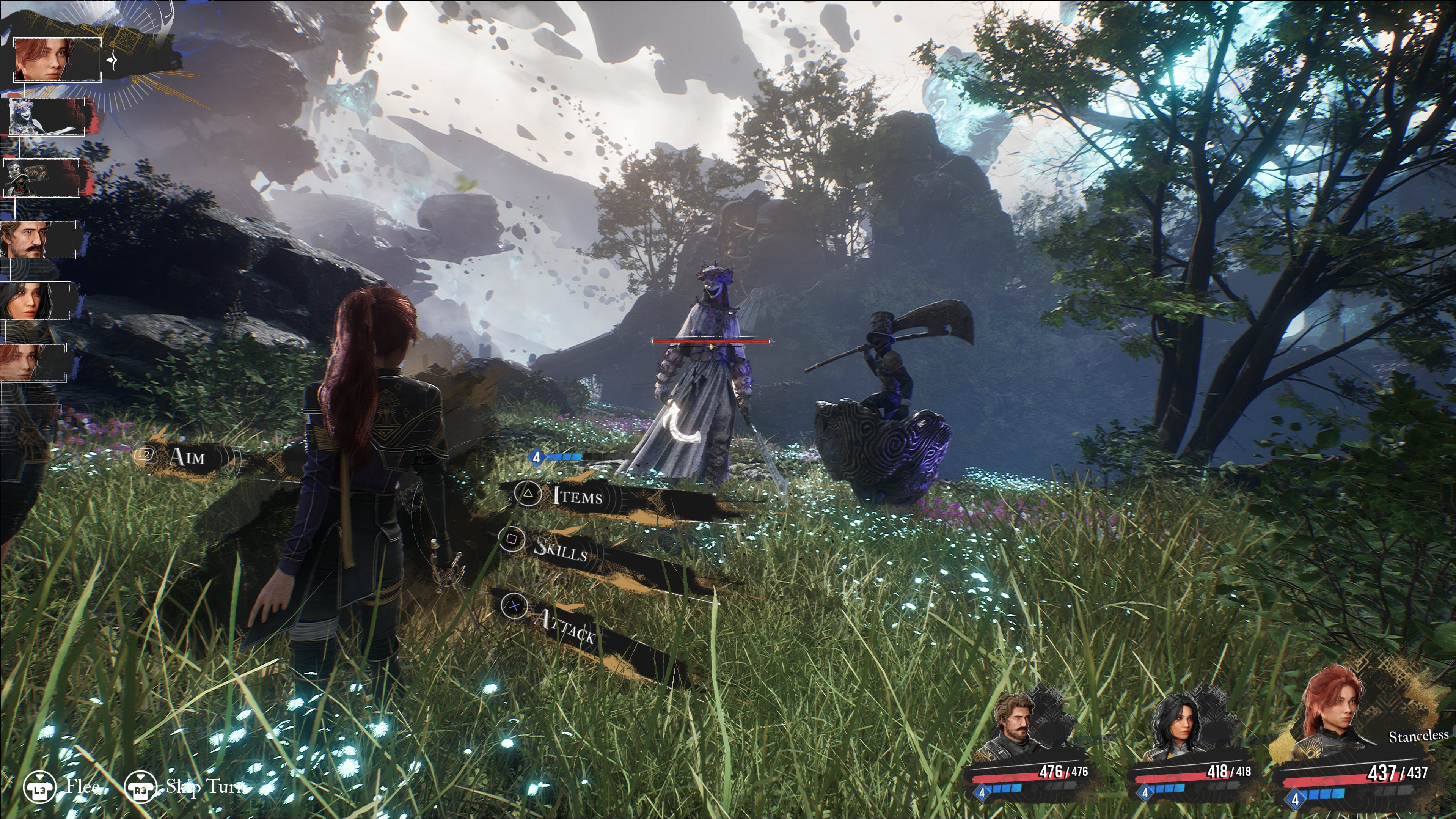 A screenshot of combat from Clair Obscur: Expedition 33