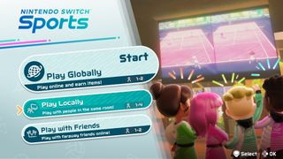 Nintendo Switch Sports Menu Select Play Locally