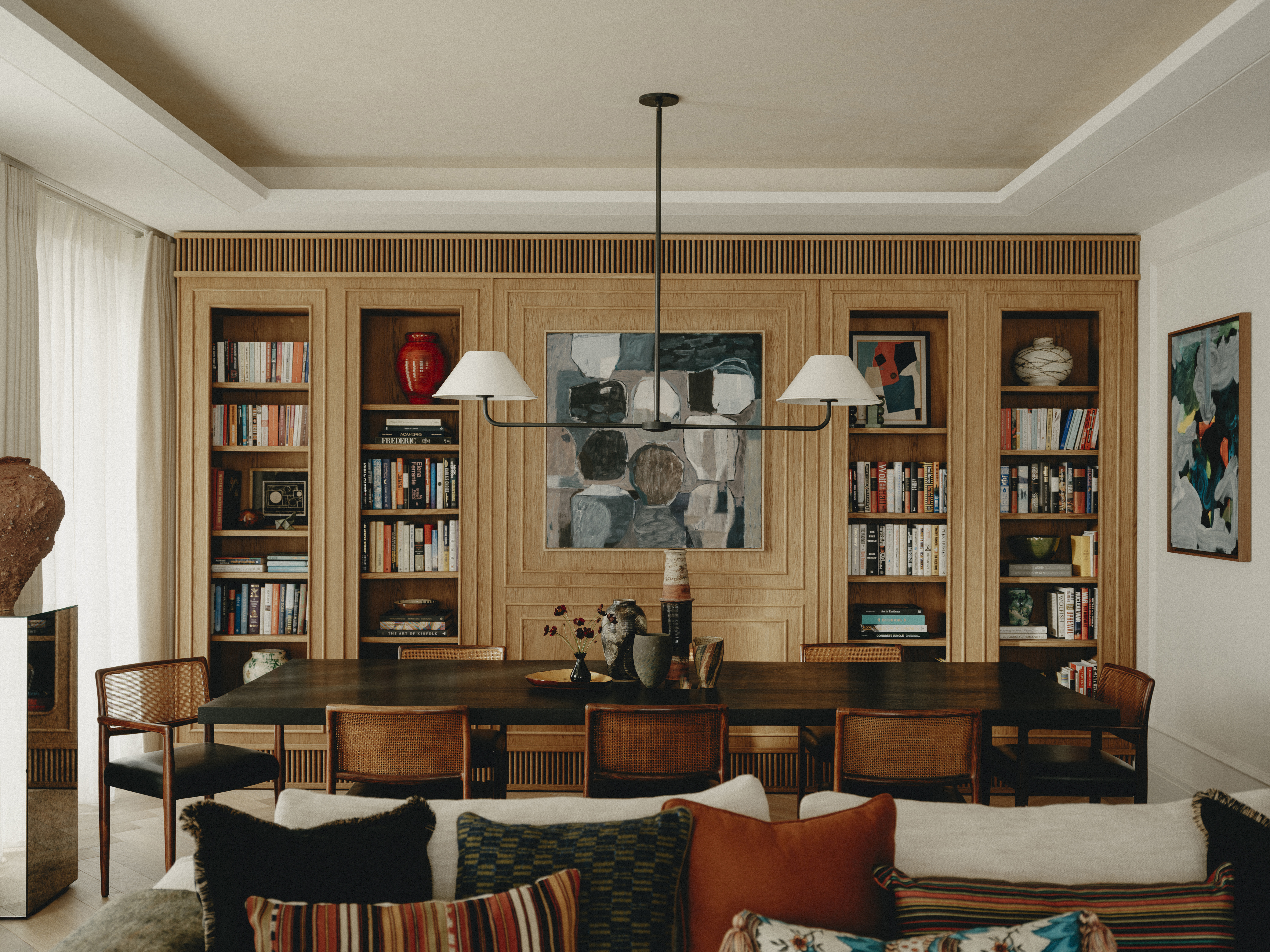 Wooden dining room