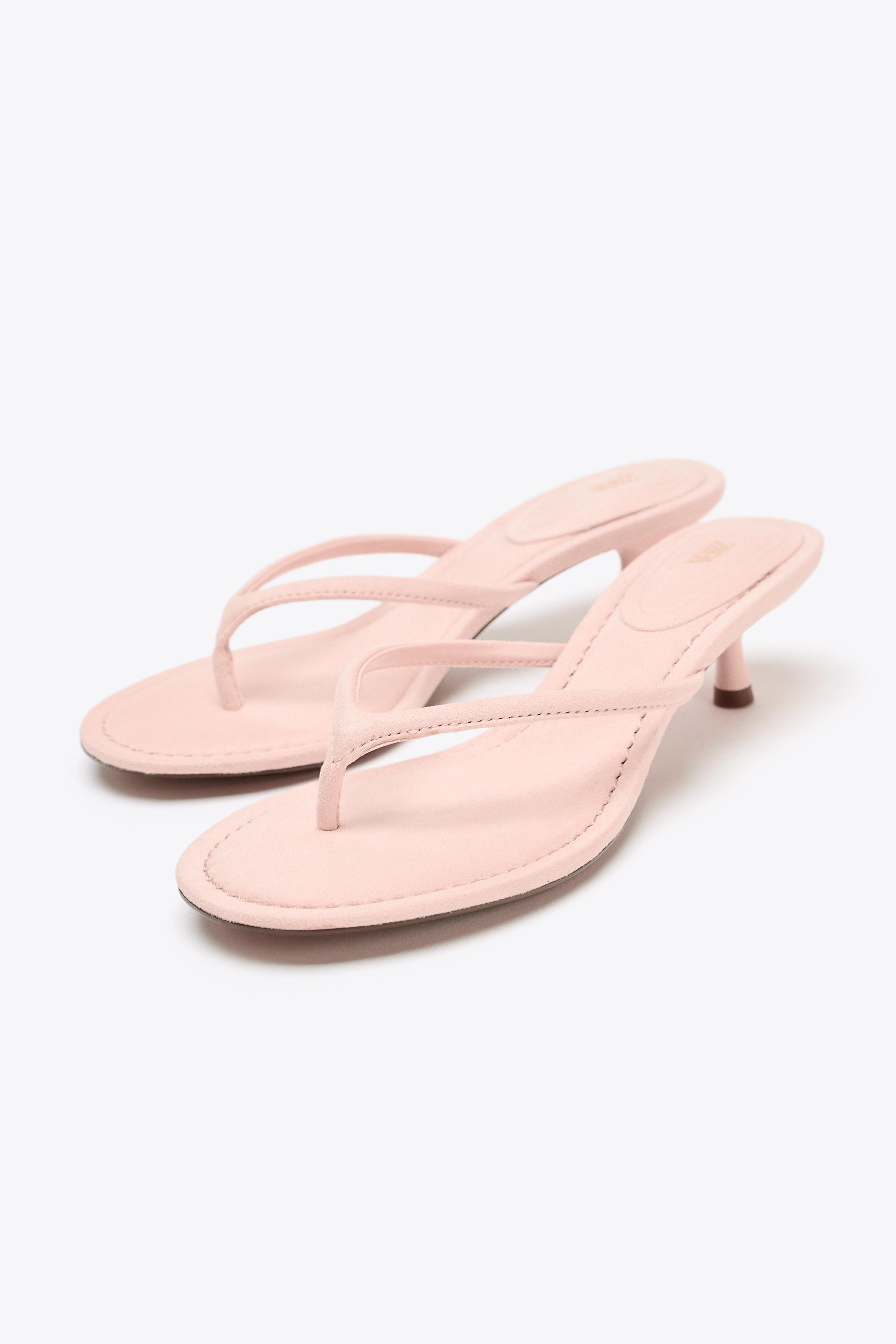 Soft-Finish Kitten Heel Sandals