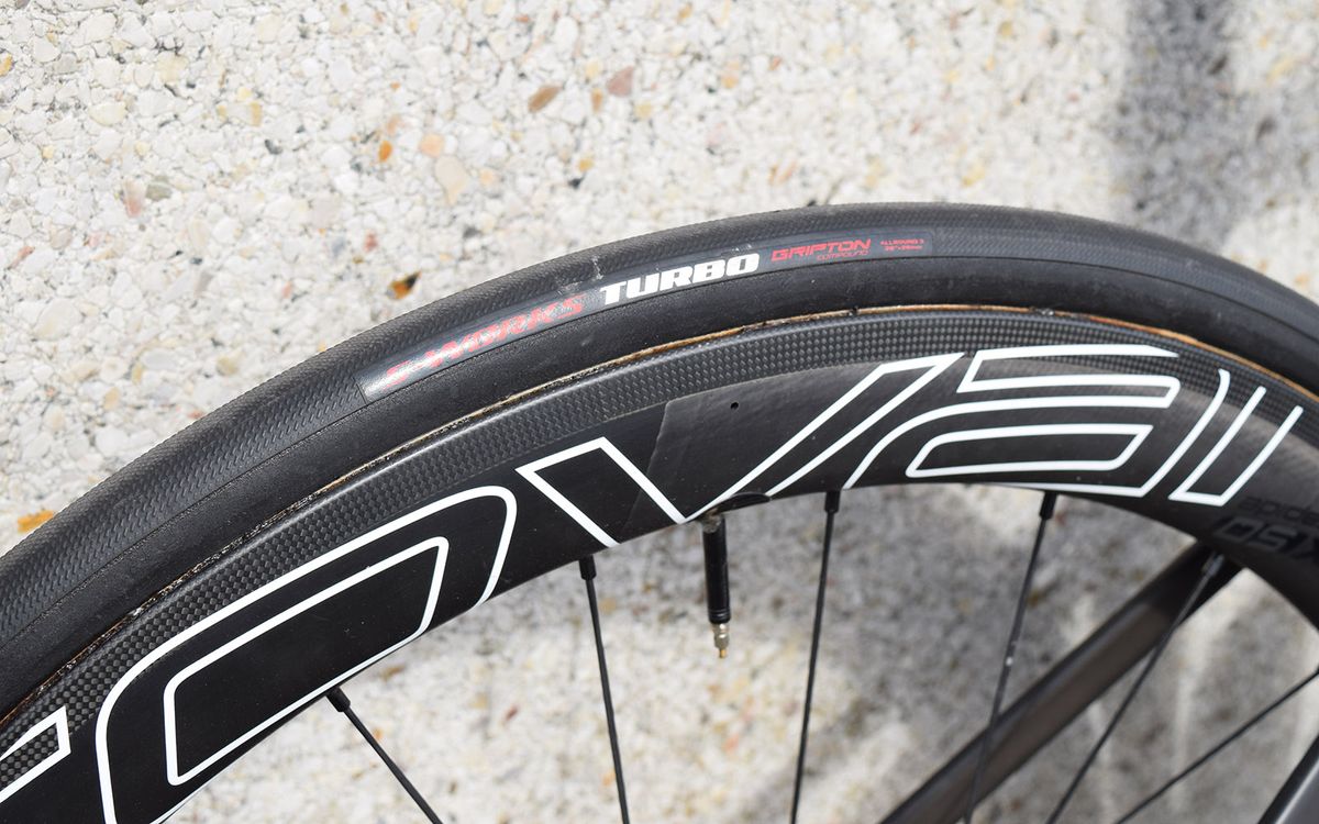 Like most of his Bora-hansgrohe and Deceuninck-QuickStep teammates, Sagan runs 26mm S-Works Turbo tyres
