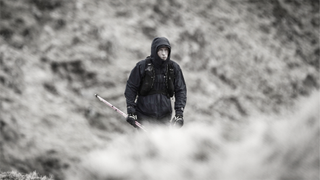 Tom Hollins climbs in the Wainwrights