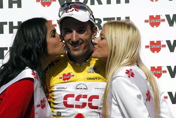 Race leader Fabian Cancellara (Team CSC)