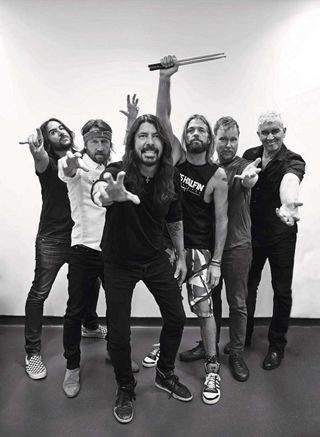 Foo Fighters backstage