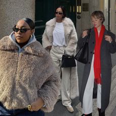 Collage of Women Wearing Winter Coats