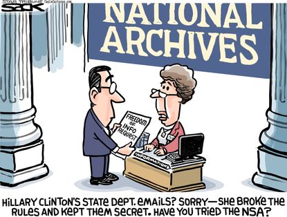 
Political cartoon U.S. Hillary National Archives