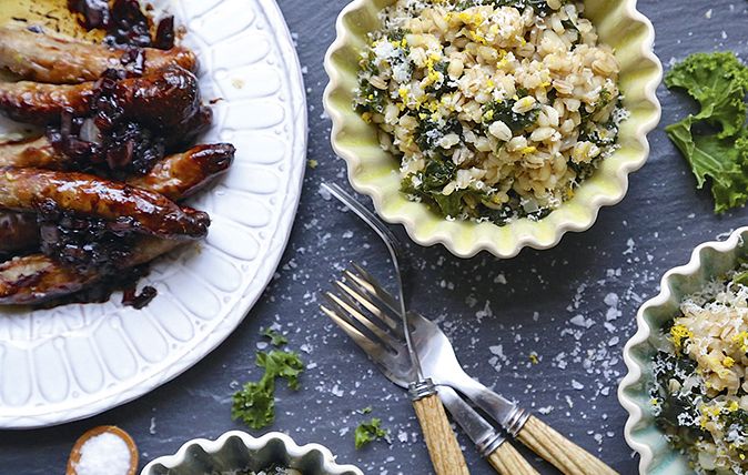 risotto with curly kale