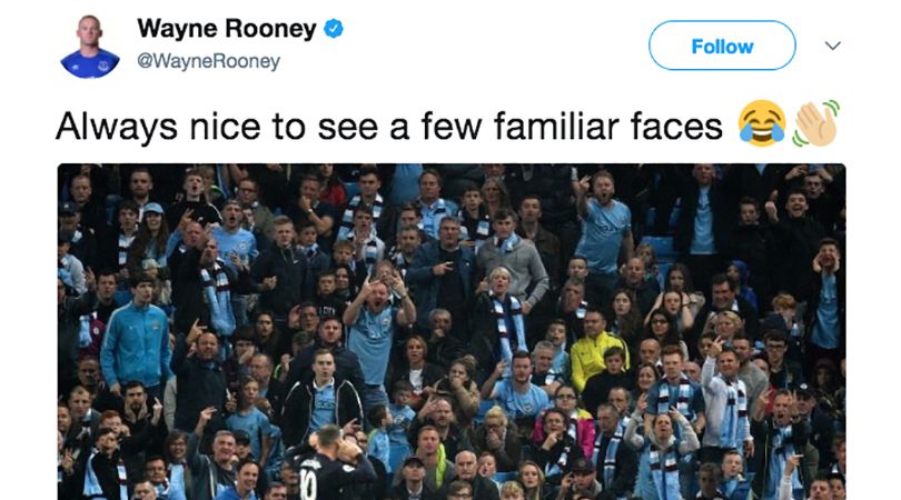 Wayne Rooney Man City fans