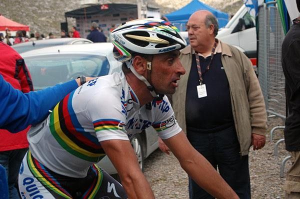 Paolo Bettini (Quick Step) was exhausted after the finish.