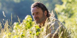 rick in the field the walking dead season 8