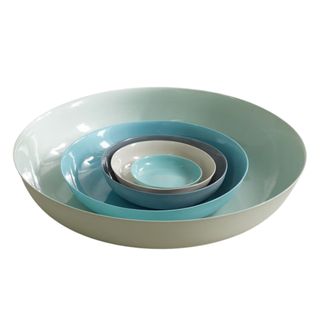 + Net Sustain Pebble Set of Five Porcelain Serving Bowls
