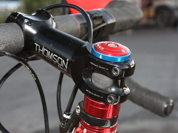 The blue spacer up top signifies Compton's support for the Bike Pure initiative.