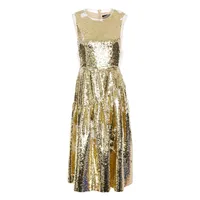 SIMONE ROCHA Sequined tulle midi dress, Now £543, Was £1,295 (58% off) at The Outnet