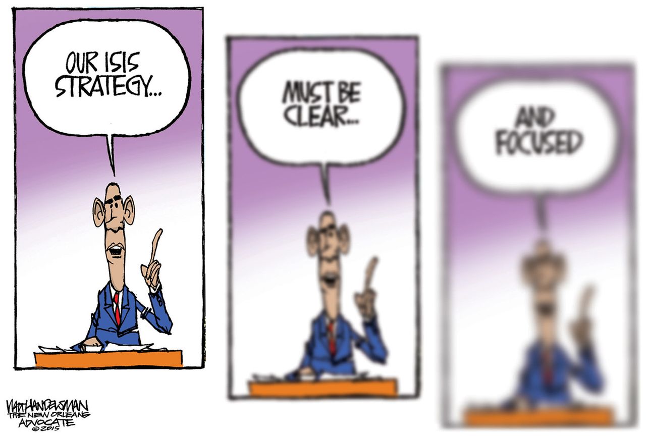 
Obama cartoon U.S. Strategy