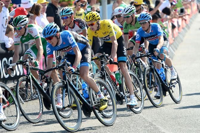 Daniel Martin, Andrew Talansky and Chris Froome