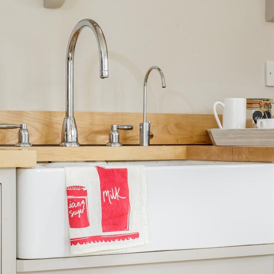 kitchen with butlers sink