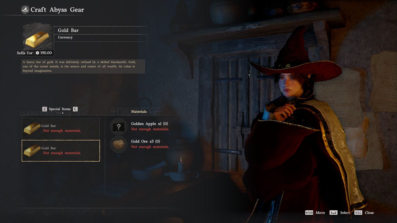 Crimson Desert gold bar recipe with ore