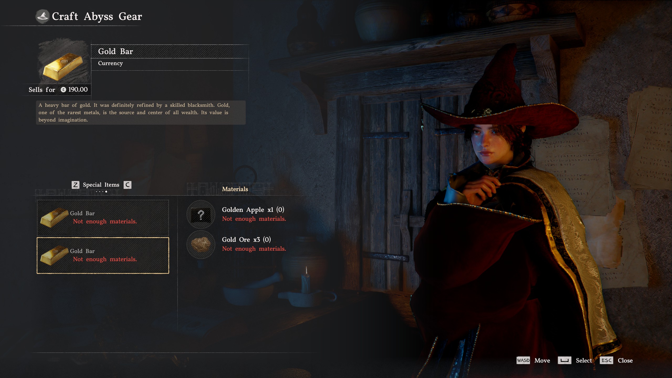 Crimson Desert gold bar recipe with ore