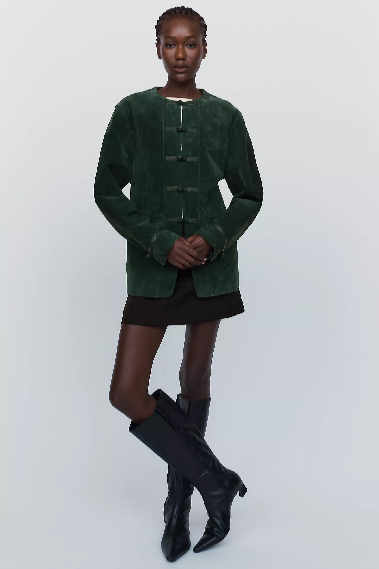 Blanknyc Suede Military Jacket