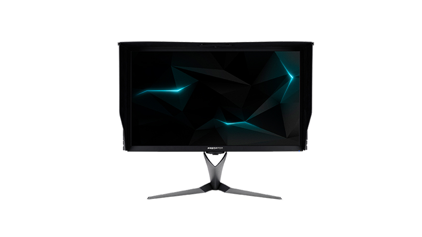 Acer Predator X27 from the front on a white background